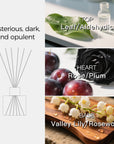 Black Rose Scented Reed Diffuser - VAUCLUSE