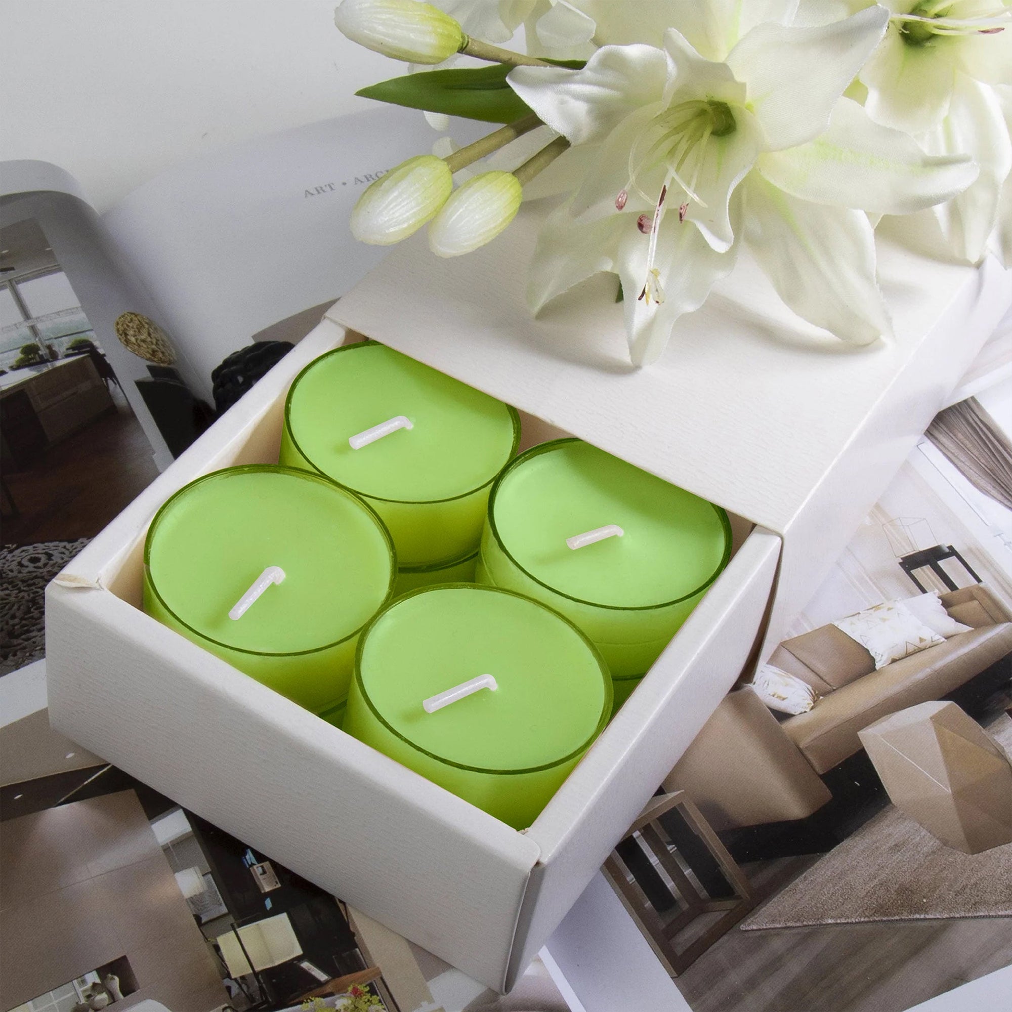 Lily Scented Tealight Candles - VAUCLUSE