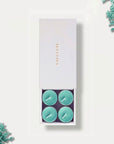 Vaucluse Ocean scented tealight candles in a premium white slide-out gift box.