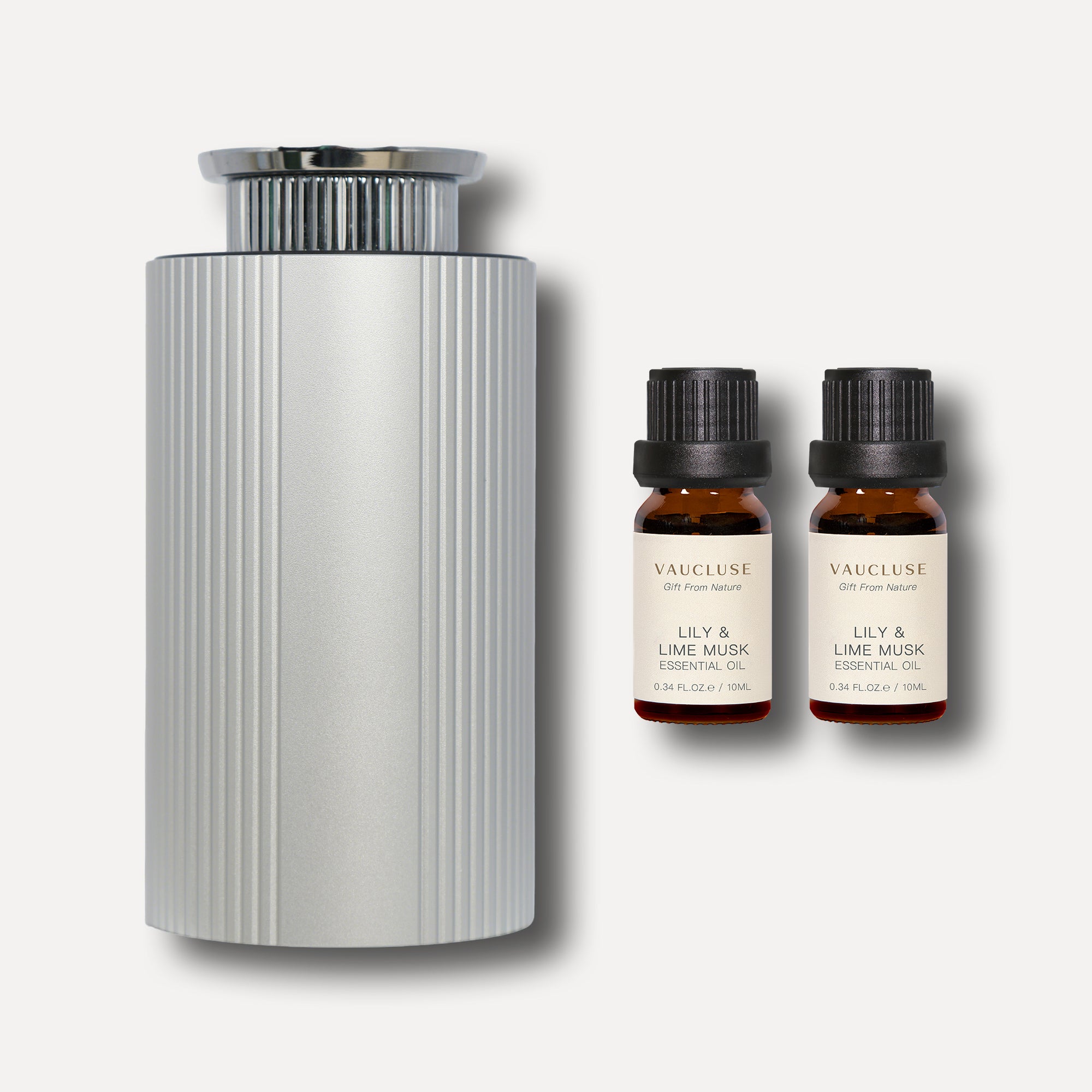 帶肋精油擴散器 (銀色)