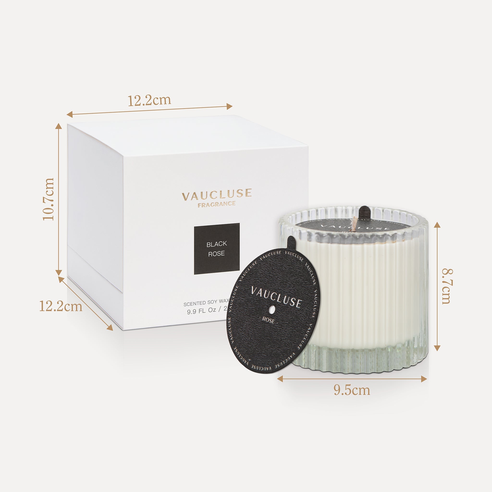 Black Rose Scented Candle - VAUCLUSE