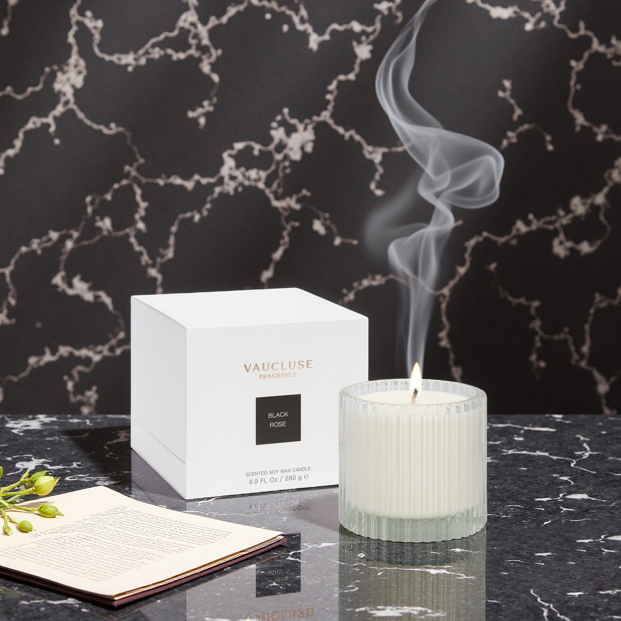 Black Rose Scented Candle - VAUCLUSE