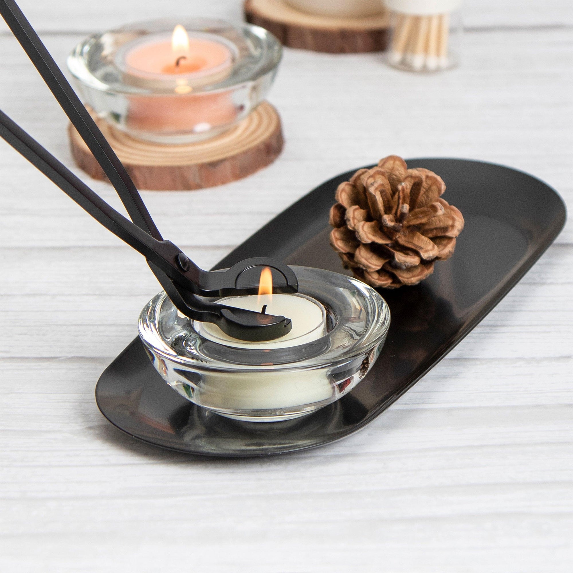 Candle Wick Trimmer, Snuffer and Dipper Set (Black) - VAUCLUSE