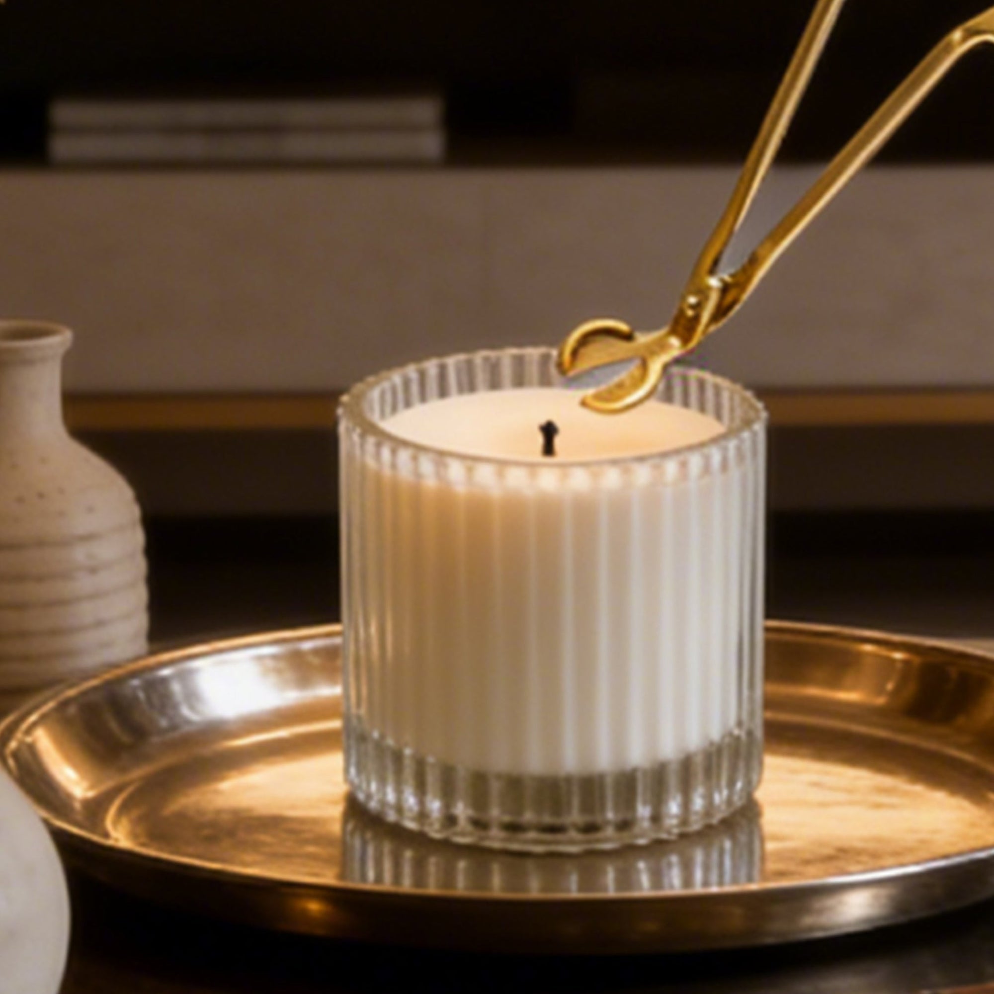 Candle Wick Trimmer, Snuffer and Dipper Set (Gold) - VAUCLUSE