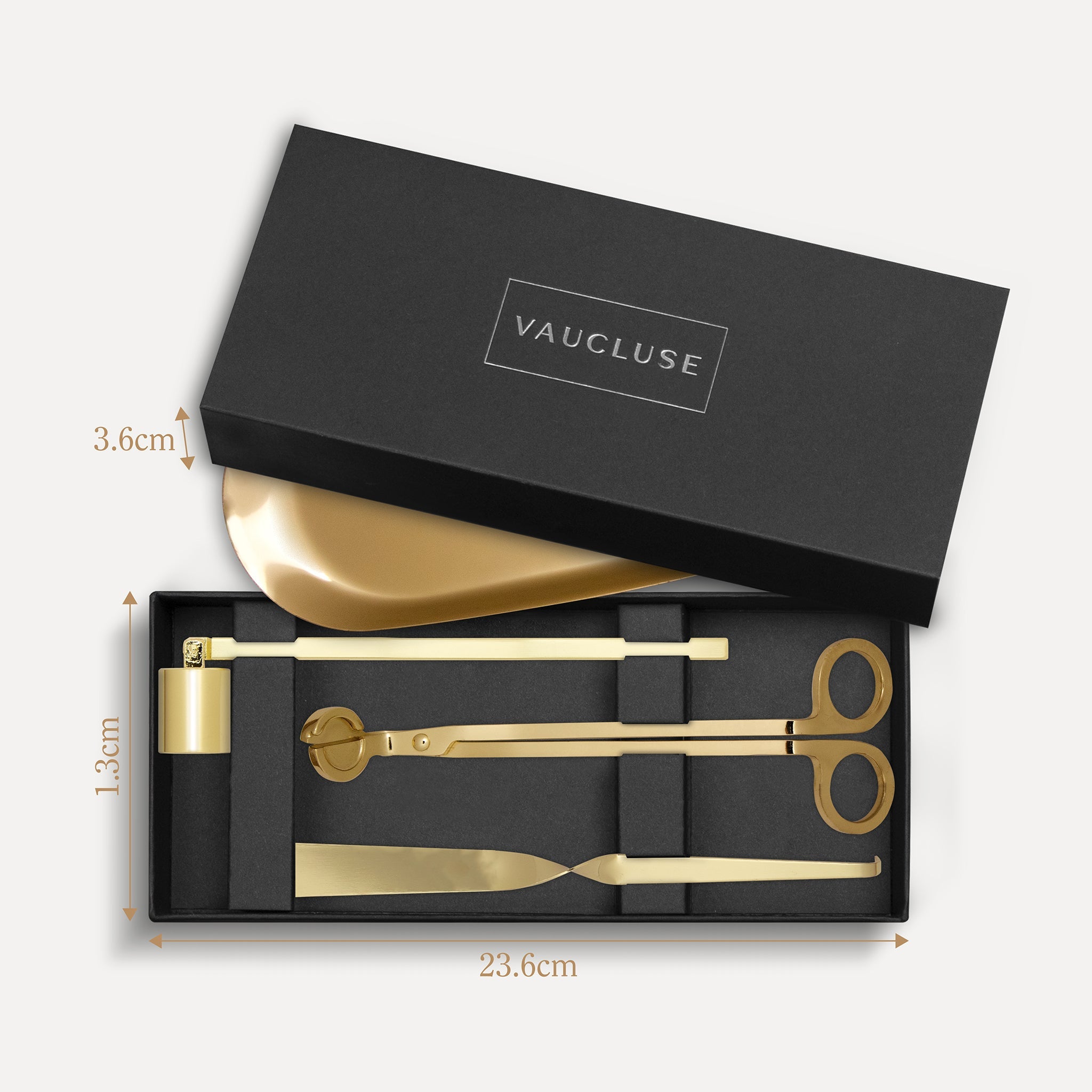 Candle Wick Trimmer, Snuffer and Dipper Set (Gold) - VAUCLUSE