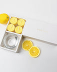 Lemon Tealights and Candle Holder Set - VAUCLUSE