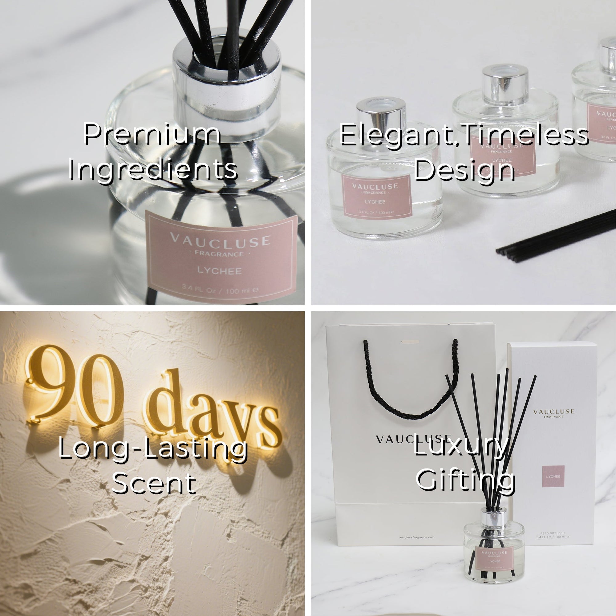 Lychee Scented Reed Diffuser - VAUCLUSE
