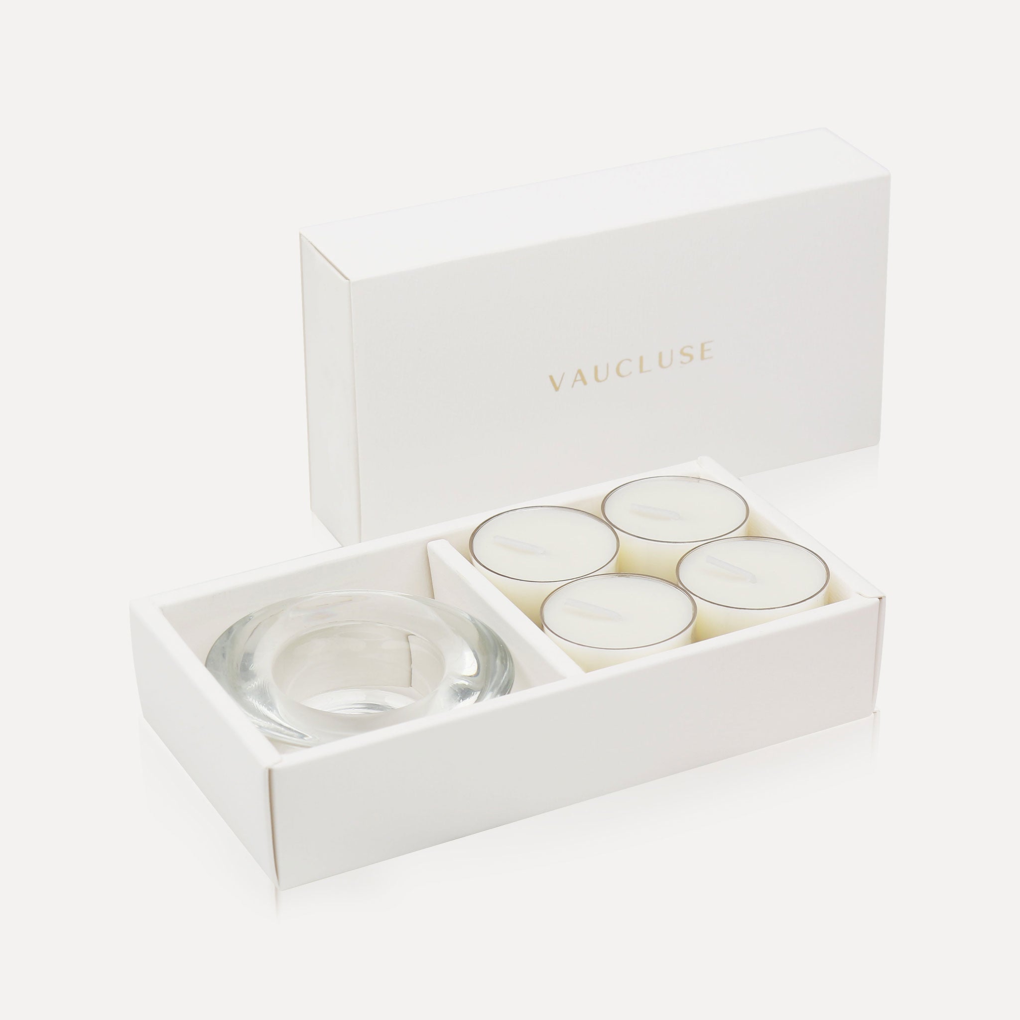 Musk Tealights and Candle Holder Set - VAUCLUSE