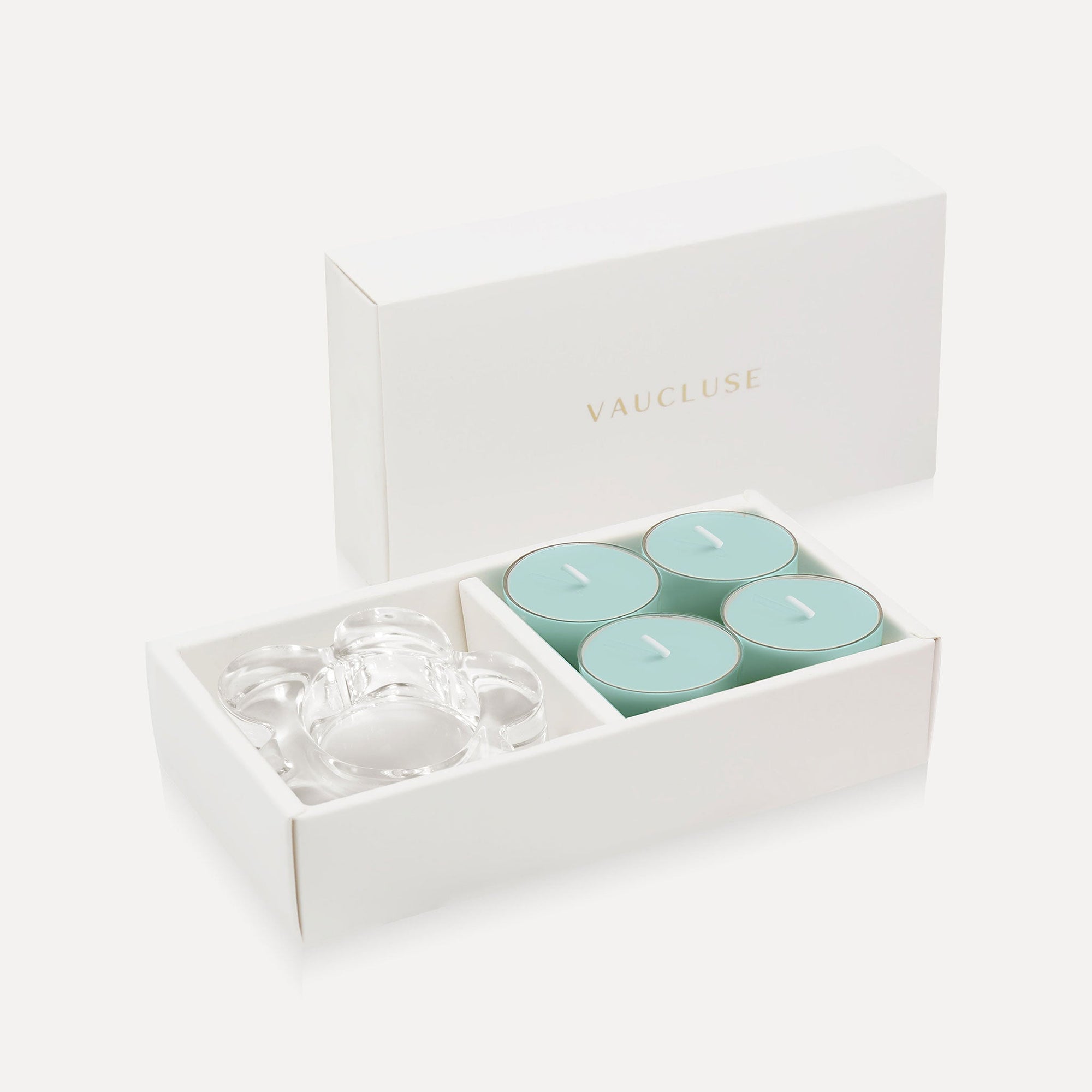 Ocean Tealights and Candle Holder Set (Flower shape) - VAUCLUSE