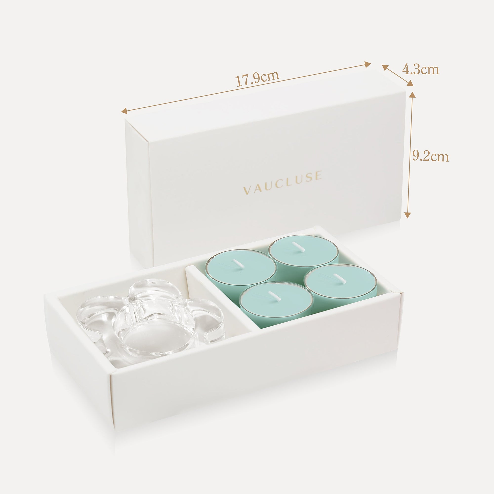 Ocean Tealights and Candle Holder Set (Flower shape) - VAUCLUSE