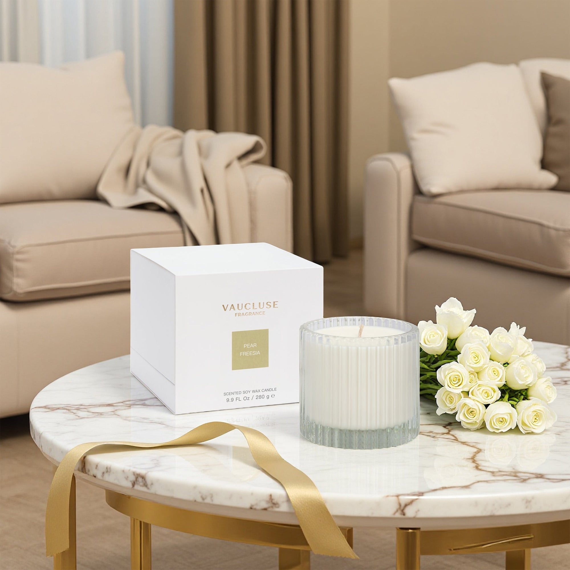 Pear & Freesia Scented Candle - VAUCLUSE