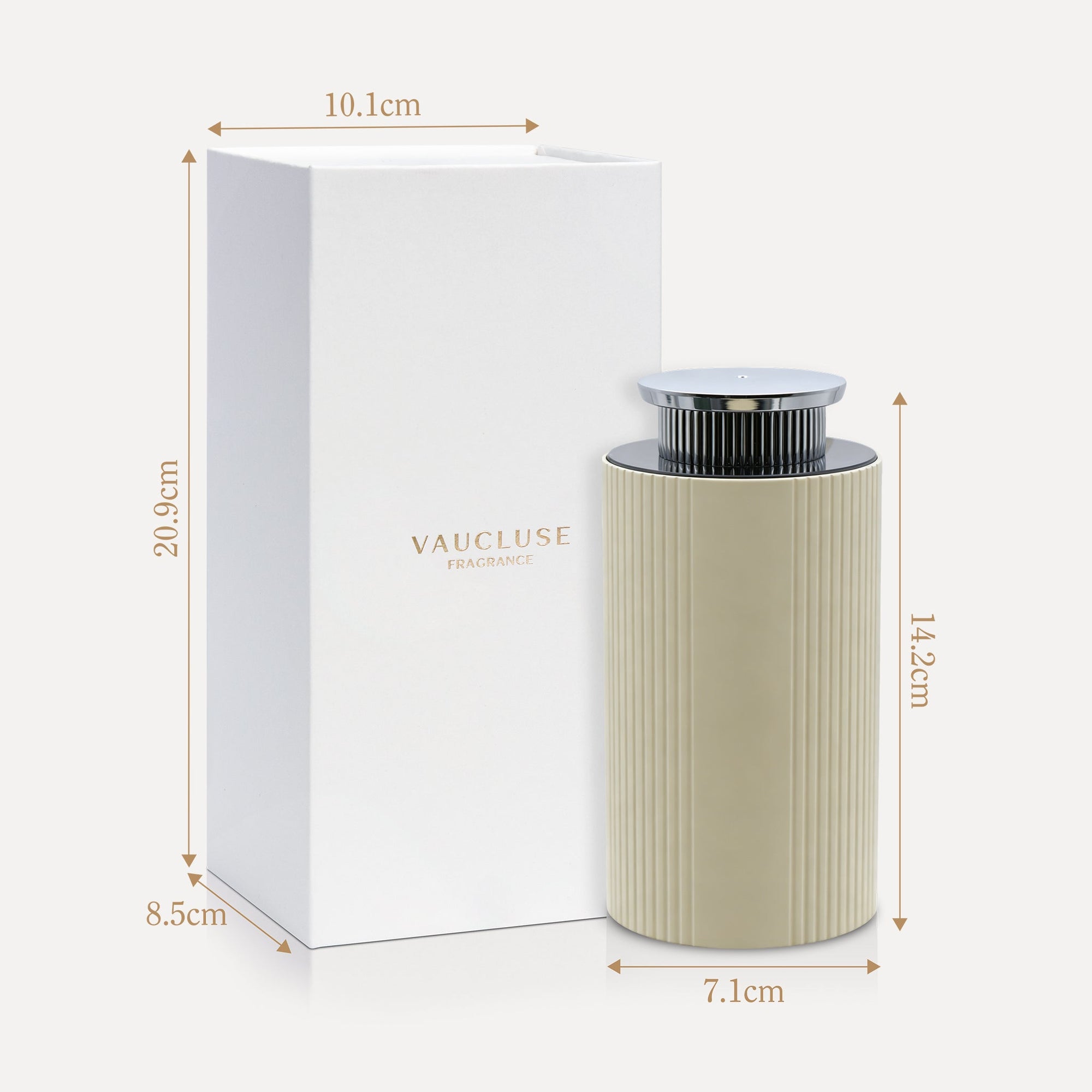 Ribbed Essential Oil Diffuser (Apricot) - VAUCLUSE