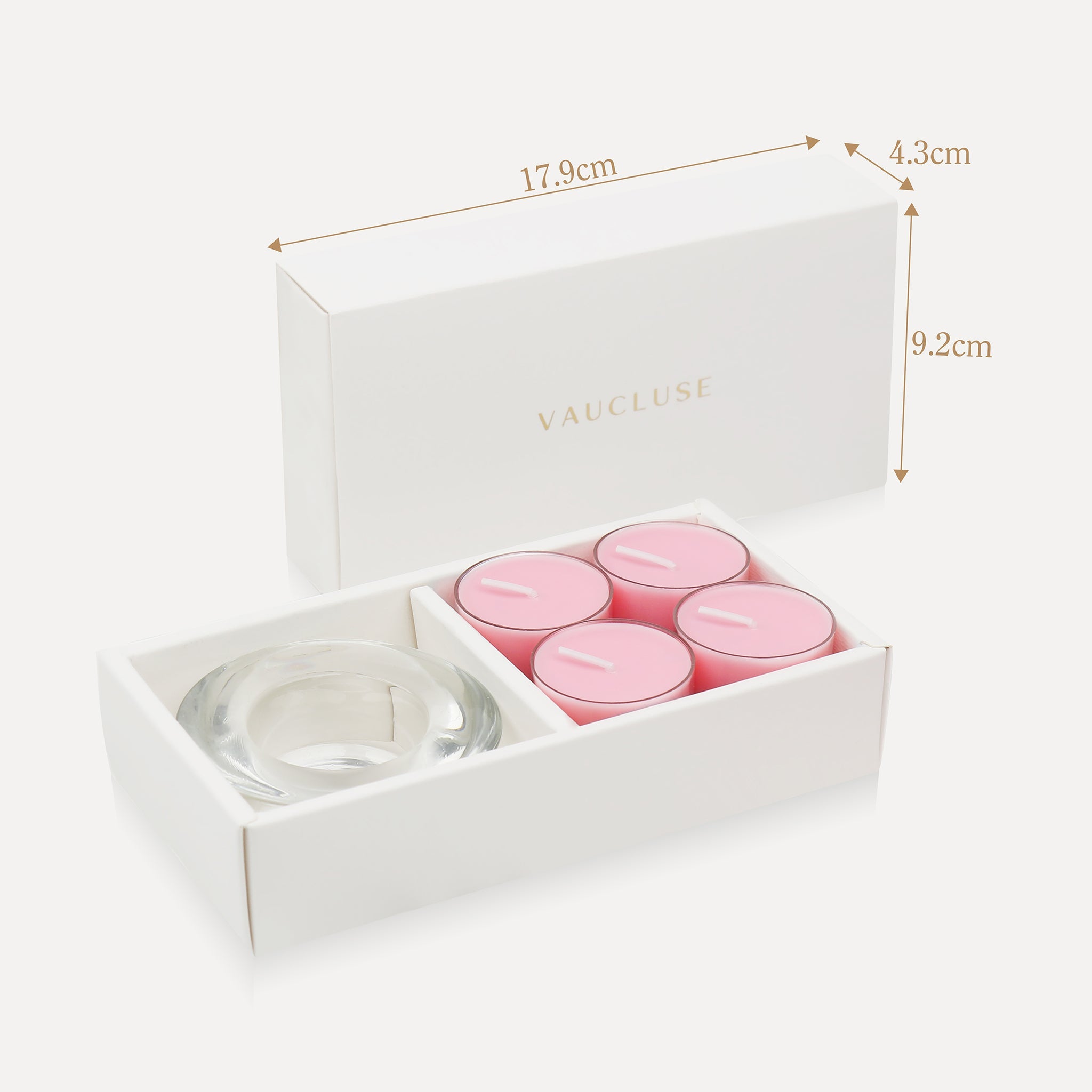 Rose Tealights and Candle Holder Set - VAUCLUSE