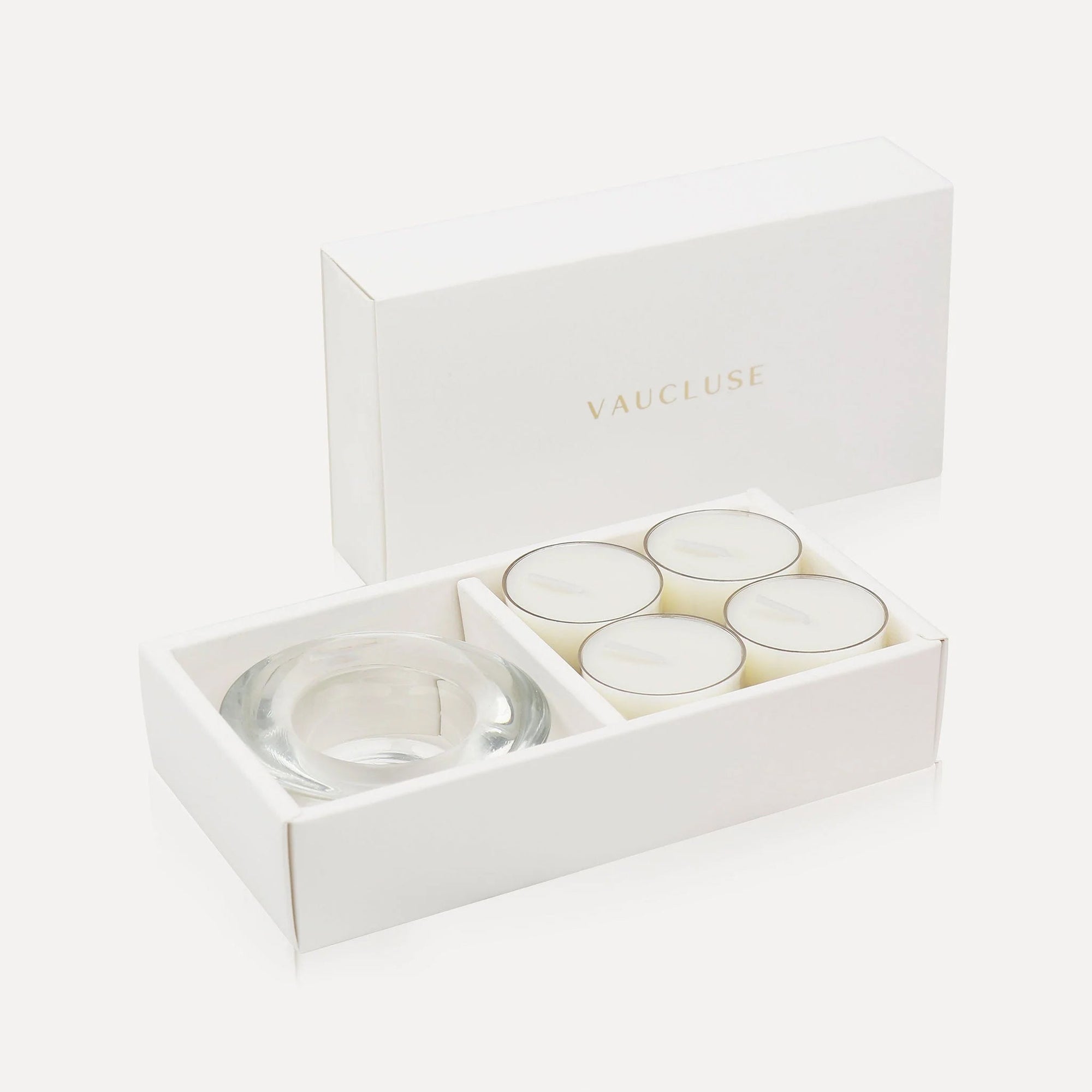 Vanilla Tealights and Candle Holder Set - VAUCLUSE