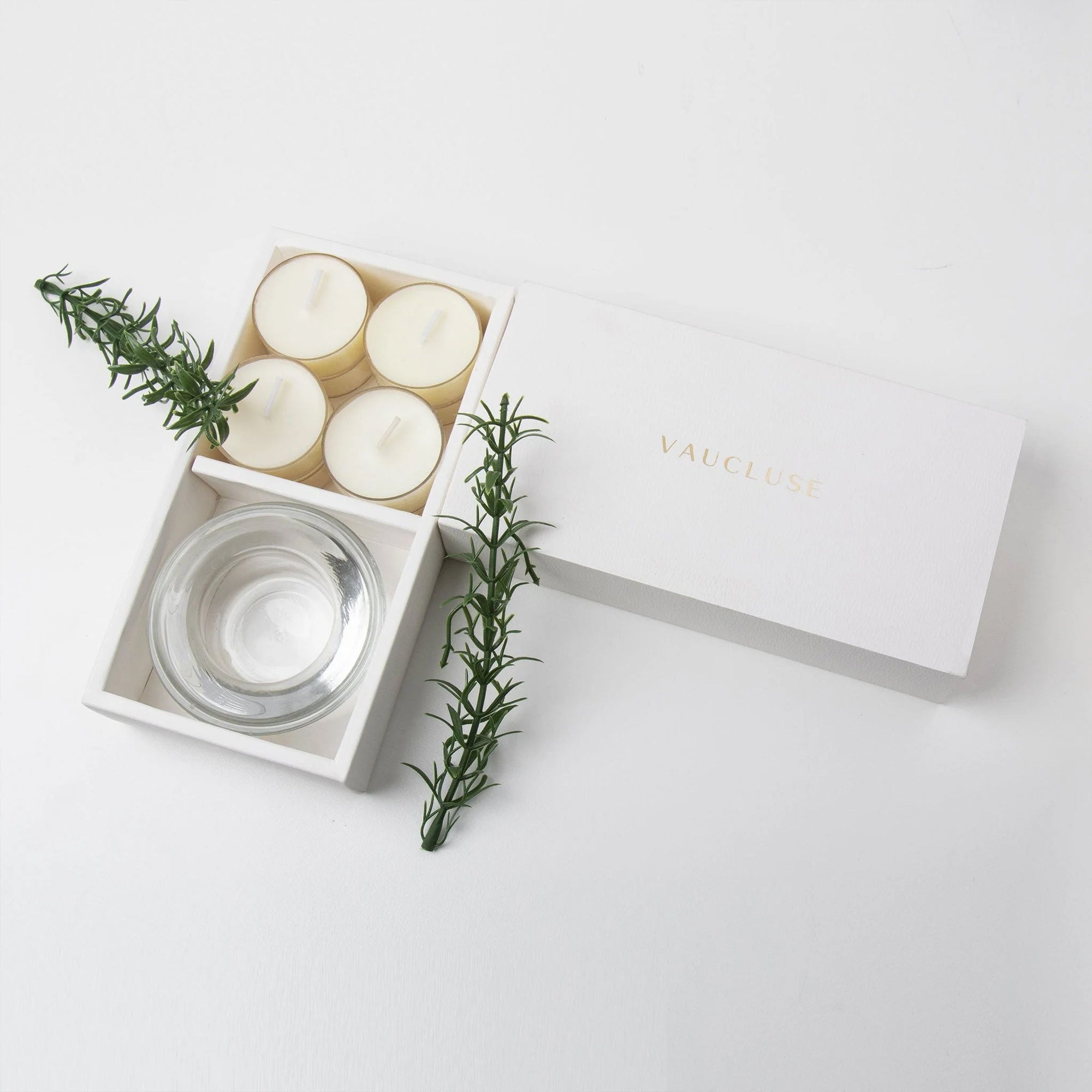 Vanilla Tealights and Candle Holder Set - VAUCLUSE