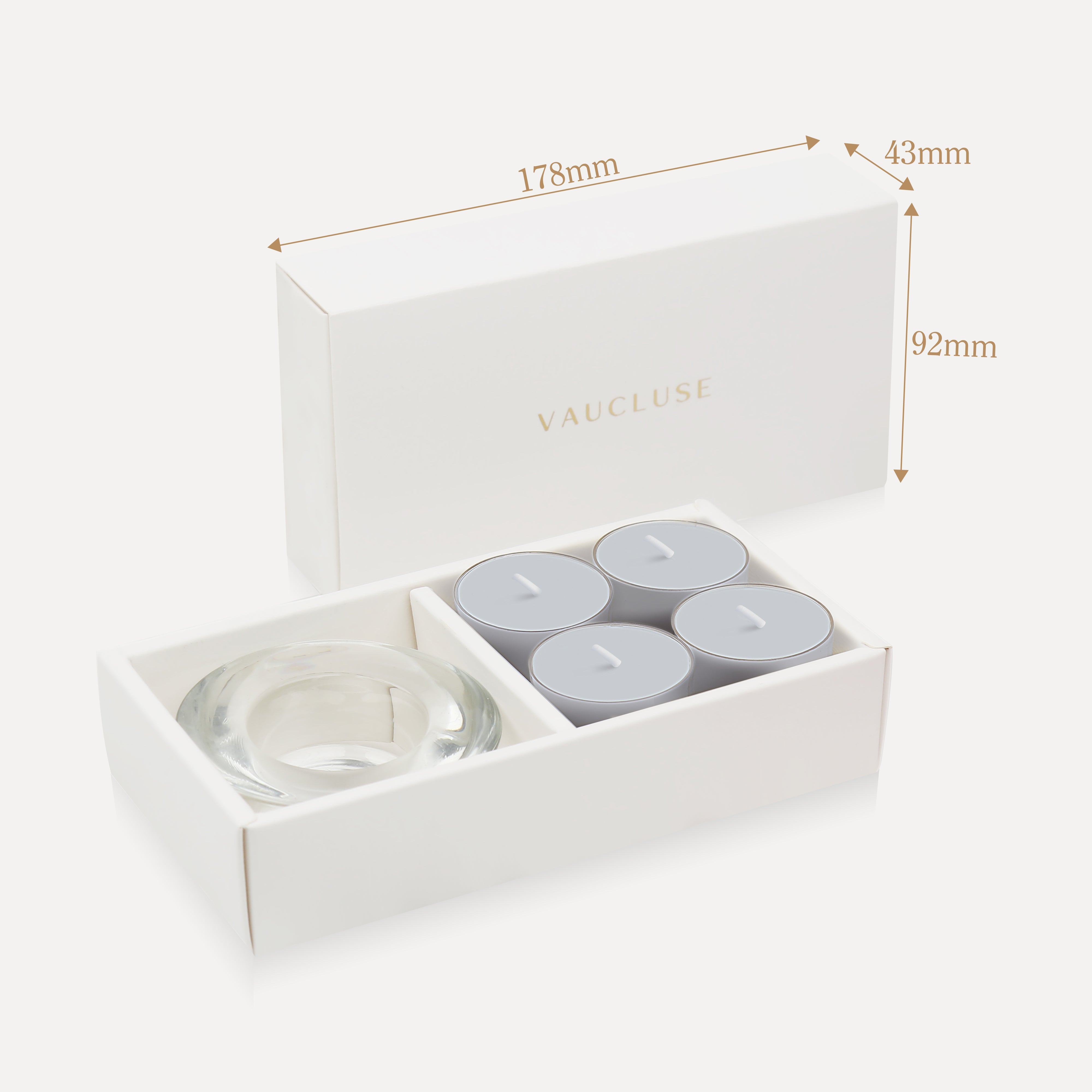 Velvet Tealights and Candle Holder Set - VAUCLUSE