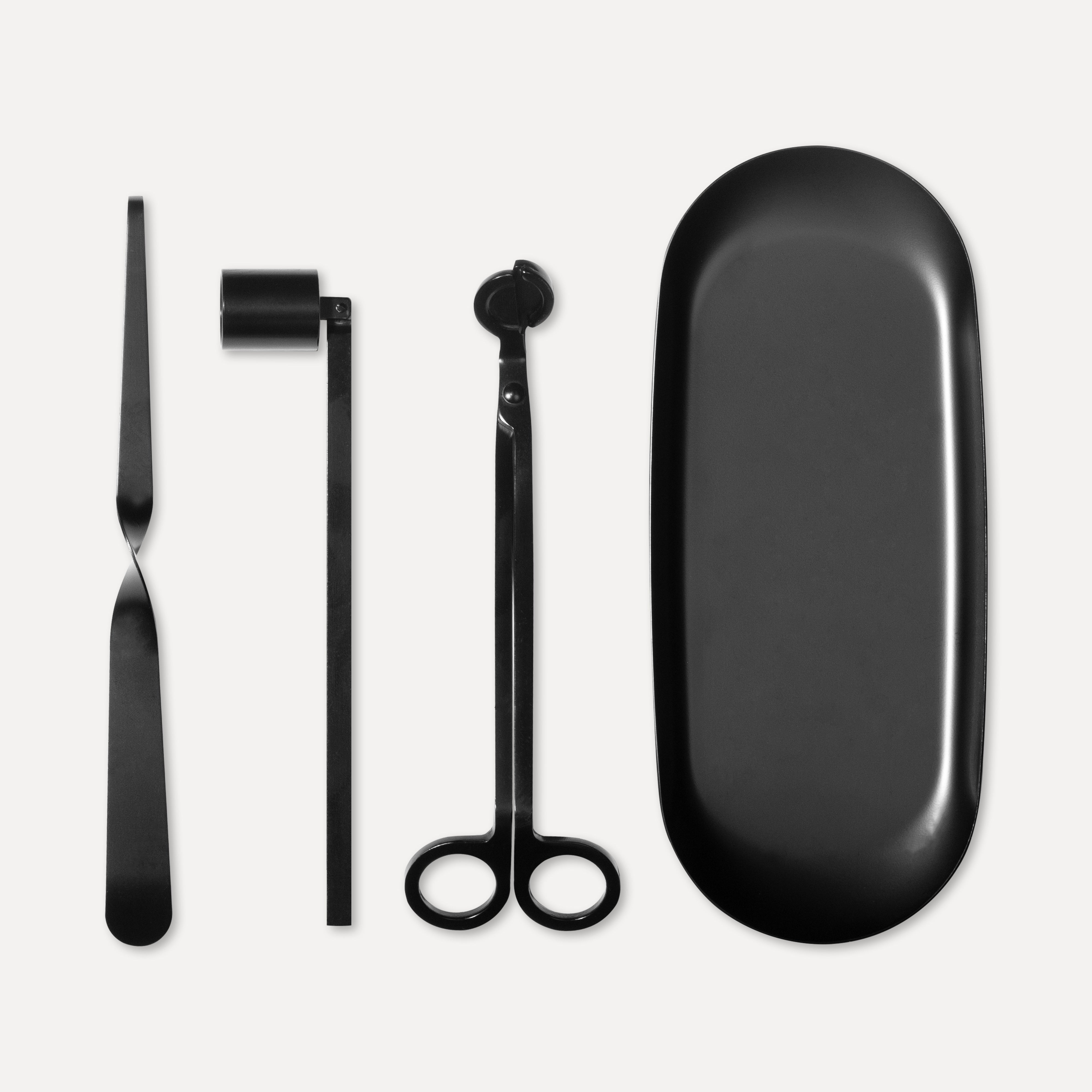 Candle Wick Trimmer, Snuffer and Dipper Set (Black) - VAUCLUSE