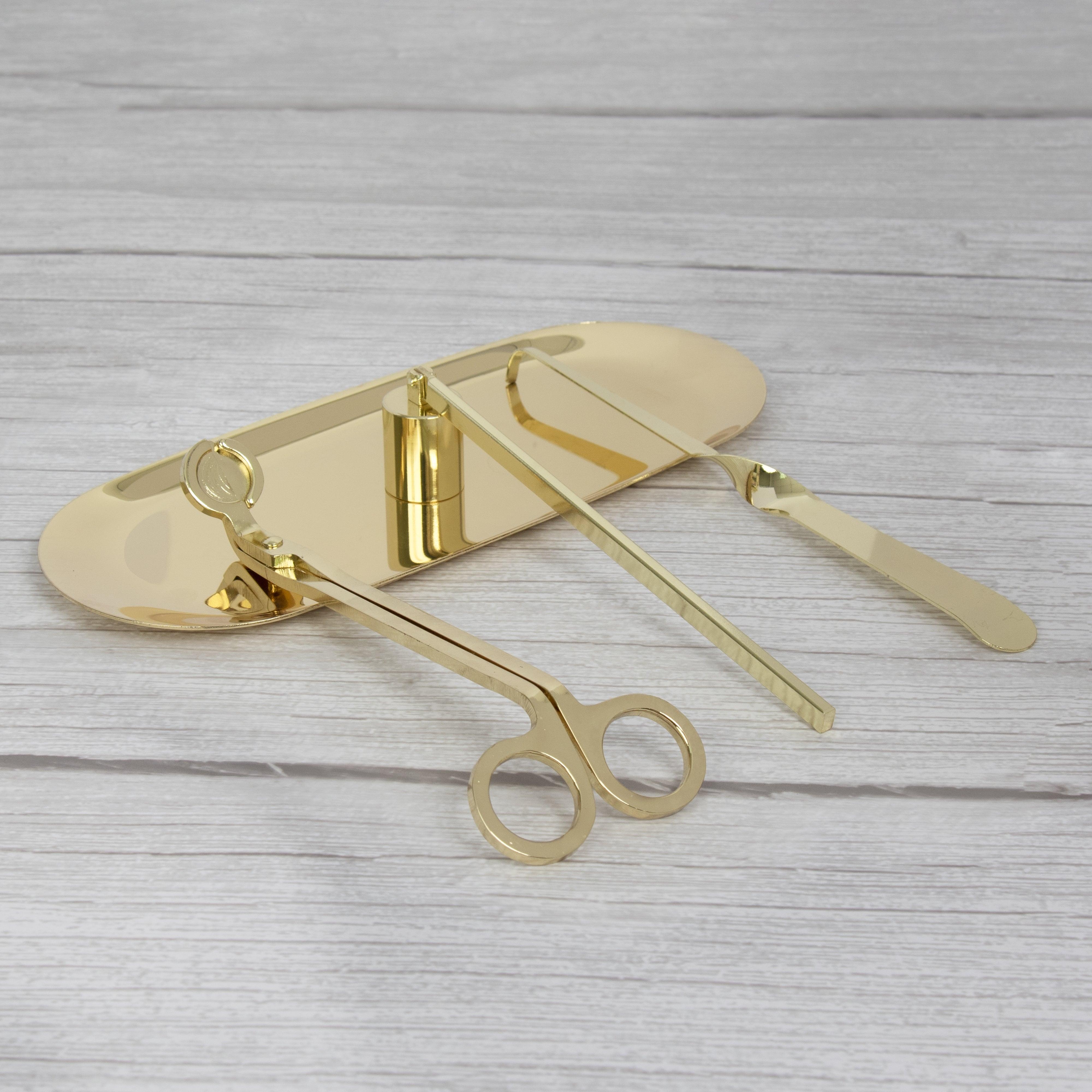 Candle Wick Trimmer, Snuffer and Dipper Set (Gold) - VAUCLUSE